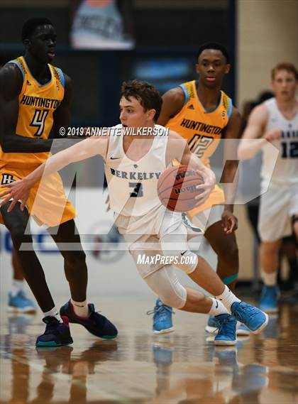 Thumbnail 2 in Huntington St. Joseph Prep vs. Berkeley Prep (ARS/Rescue Rooter National Hoopfest) photogallery.