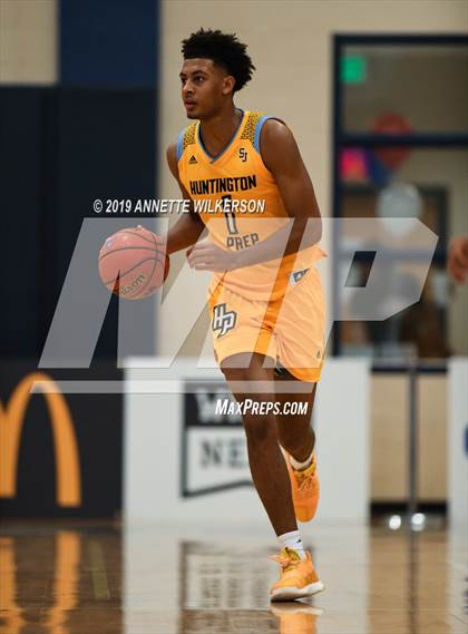 Thumbnail 1 in Huntington St. Joseph Prep vs. Berkeley Prep (ARS/Rescue Rooter National Hoopfest) photogallery.