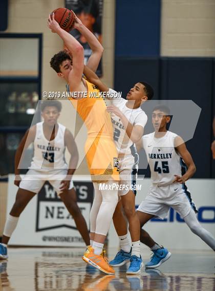 Thumbnail 1 in Huntington St. Joseph Prep vs. Berkeley Prep (ARS/Rescue Rooter National Hoopfest) photogallery.