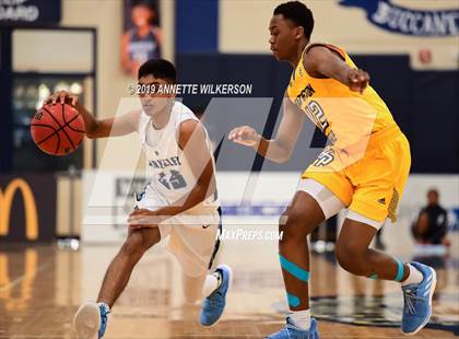 Thumbnail 1 in Huntington St. Joseph Prep vs. Berkeley Prep (ARS/Rescue Rooter National Hoopfest) photogallery.