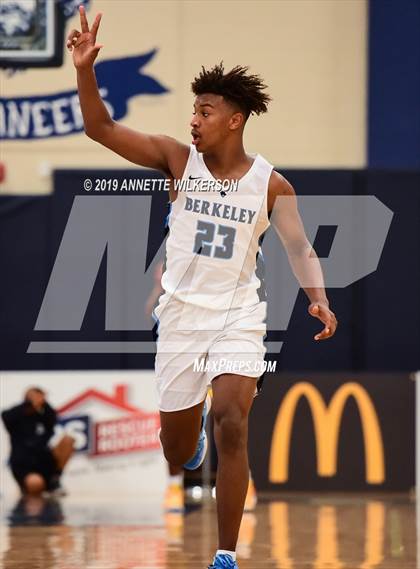 Thumbnail 3 in Huntington St. Joseph Prep vs. Berkeley Prep (ARS/Rescue Rooter National Hoopfest) photogallery.