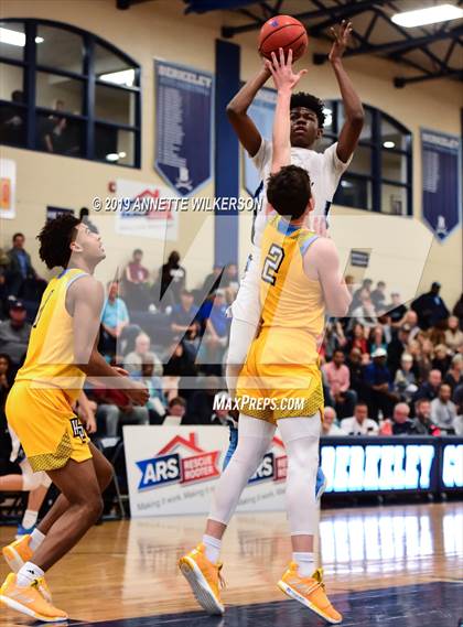 Thumbnail 2 in Huntington St. Joseph Prep vs. Berkeley Prep (ARS/Rescue Rooter National Hoopfest) photogallery.