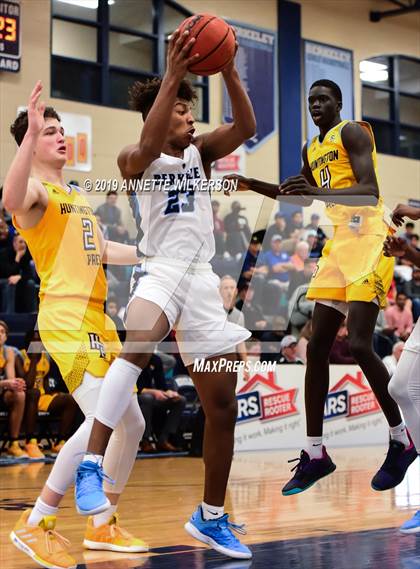 Thumbnail 1 in Huntington St. Joseph Prep vs. Berkeley Prep (ARS/Rescue Rooter National Hoopfest) photogallery.
