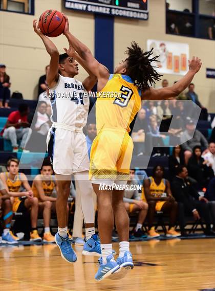 Thumbnail 3 in Huntington St. Joseph Prep vs. Berkeley Prep (ARS/Rescue Rooter National Hoopfest) photogallery.