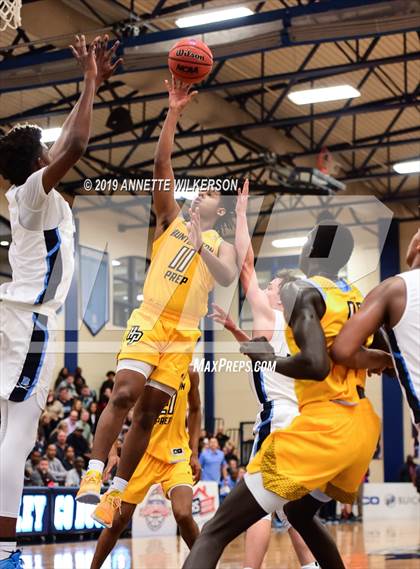 Thumbnail 2 in Huntington St. Joseph Prep vs. Berkeley Prep (ARS/Rescue Rooter National Hoopfest) photogallery.