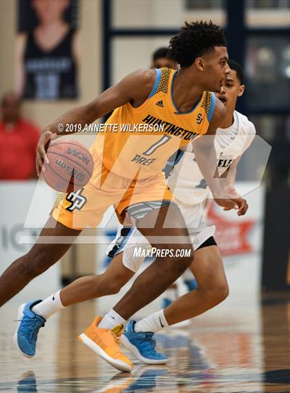 Thumbnail 2 in Huntington St. Joseph Prep vs. Berkeley Prep (ARS/Rescue Rooter National Hoopfest) photogallery.