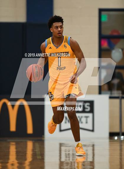 Thumbnail 3 in Huntington St. Joseph Prep vs. Berkeley Prep (ARS/Rescue Rooter National Hoopfest) photogallery.