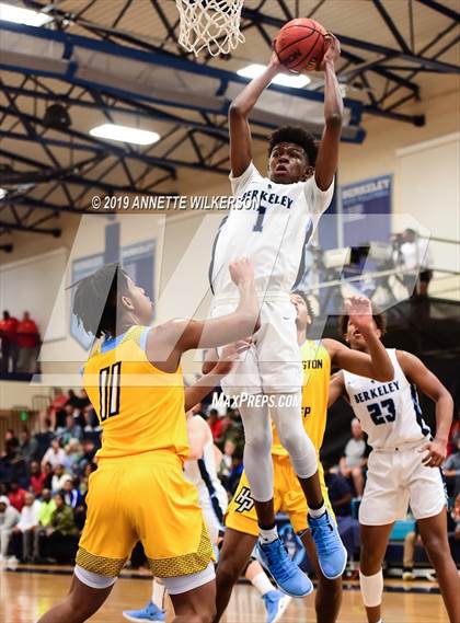 Thumbnail 2 in Huntington St. Joseph Prep vs. Berkeley Prep (ARS/Rescue Rooter National Hoopfest) photogallery.