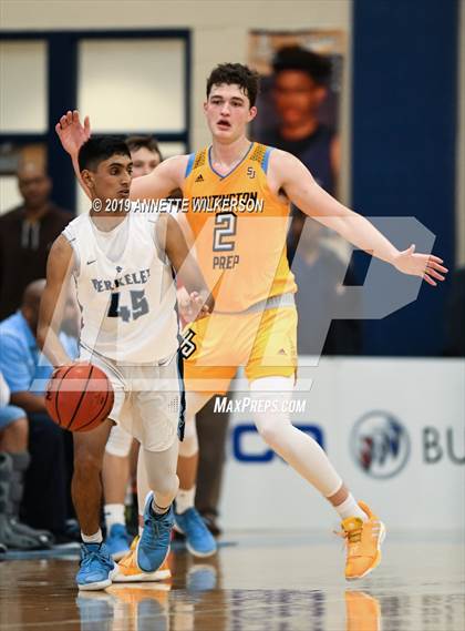 Thumbnail 1 in Huntington St. Joseph Prep vs. Berkeley Prep (ARS/Rescue Rooter National Hoopfest) photogallery.