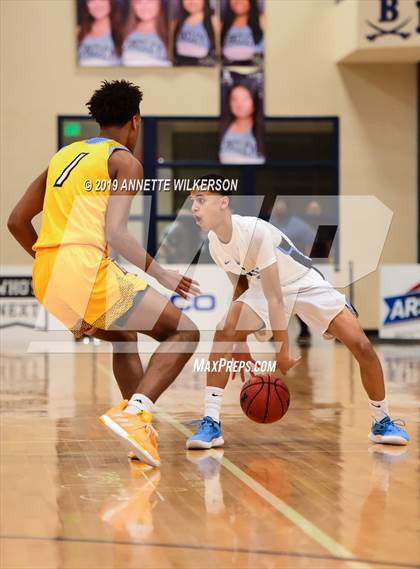 Thumbnail 1 in Huntington St. Joseph Prep vs. Berkeley Prep (ARS/Rescue Rooter National Hoopfest) photogallery.