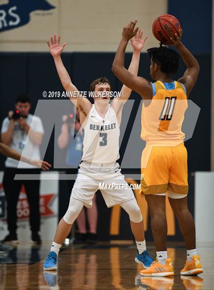 Thumbnail 3 in Huntington St. Joseph Prep vs. Berkeley Prep (ARS/Rescue Rooter National Hoopfest) photogallery.
