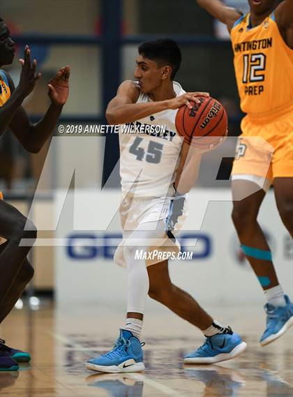 Thumbnail 2 in Huntington St. Joseph Prep vs. Berkeley Prep (ARS/Rescue Rooter National Hoopfest) photogallery.
