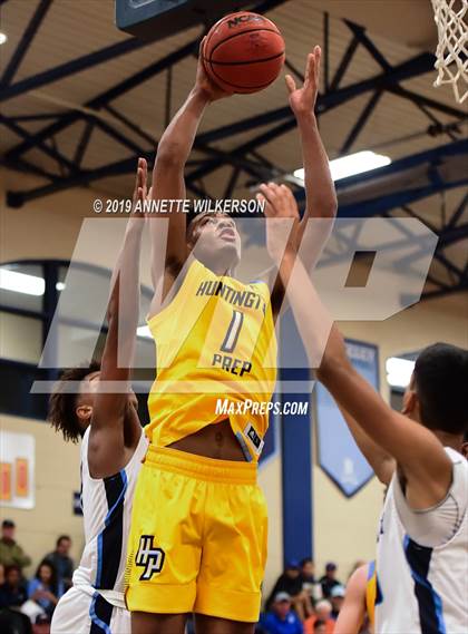 Thumbnail 1 in Huntington St. Joseph Prep vs. Berkeley Prep (ARS/Rescue Rooter National Hoopfest) photogallery.