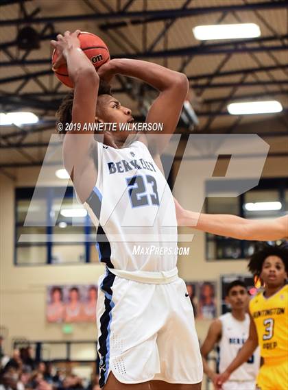Thumbnail 3 in Huntington St. Joseph Prep vs. Berkeley Prep (ARS/Rescue Rooter National Hoopfest) photogallery.