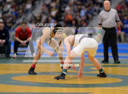 Thumbnail 1 in VHSL Class 5 State Championships 132lbs Semifinals photogallery.