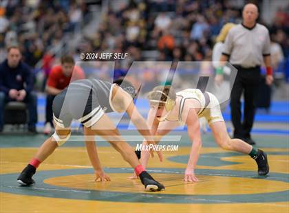 Thumbnail 1 in VHSL Class 5 State Championships 132lbs Semifinals photogallery.