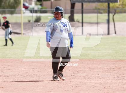 Thumbnail 3 in San Pasqual Valley vs Tonopah Valley (Chandler Prep Softball Classic) photogallery.