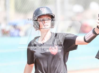 Thumbnail 3 in San Pasqual Valley vs Tonopah Valley (Chandler Prep Softball Classic) photogallery.