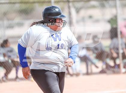 Thumbnail 1 in San Pasqual Valley vs Tonopah Valley (Chandler Prep Softball Classic) photogallery.