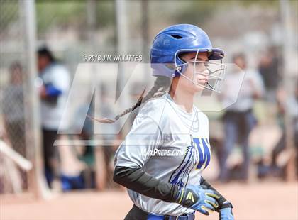Thumbnail 2 in San Pasqual Valley vs Tonopah Valley (Chandler Prep Softball Classic) photogallery.