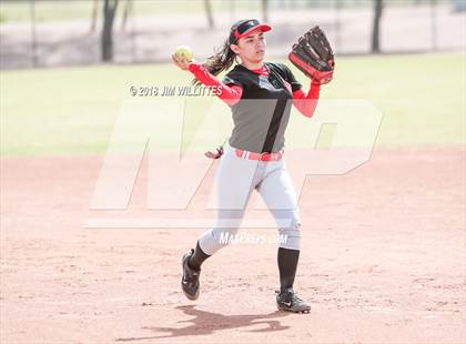 Thumbnail 3 in San Pasqual Valley vs Tonopah Valley (Chandler Prep Softball Classic) photogallery.