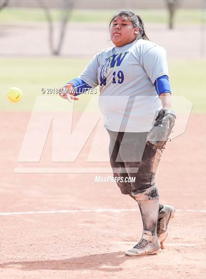 Thumbnail 3 in San Pasqual Valley vs Tonopah Valley (Chandler Prep Softball Classic) photogallery.