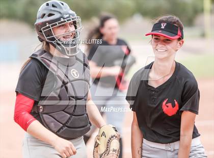 Thumbnail 2 in San Pasqual Valley vs Tonopah Valley (Chandler Prep Softball Classic) photogallery.