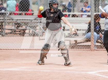 Thumbnail 3 in San Pasqual Valley vs Tonopah Valley (Chandler Prep Softball Classic) photogallery.