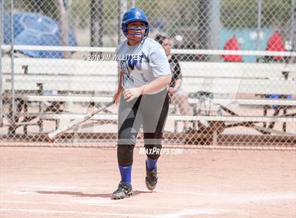 Thumbnail 2 in San Pasqual Valley vs Tonopah Valley (Chandler Prep Softball Classic) photogallery.