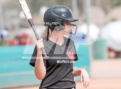 Thumbnail 1 in San Pasqual Valley vs Tonopah Valley (Chandler Prep Softball Classic) photogallery.