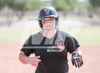 Thumbnail 3 in San Pasqual Valley vs Tonopah Valley (Chandler Prep Softball Classic) photogallery.