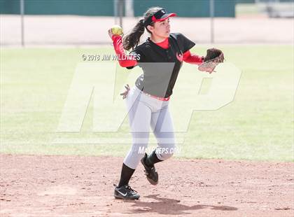 Thumbnail 1 in San Pasqual Valley vs Tonopah Valley (Chandler Prep Softball Classic) photogallery.