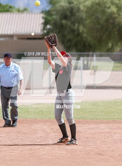 Thumbnail 1 in San Pasqual Valley vs Tonopah Valley (Chandler Prep Softball Classic) photogallery.
