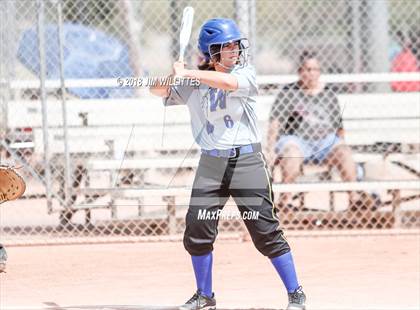 Thumbnail 2 in San Pasqual Valley vs Tonopah Valley (Chandler Prep Softball Classic) photogallery.