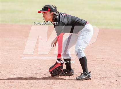 Thumbnail 2 in San Pasqual Valley vs Tonopah Valley (Chandler Prep Softball Classic) photogallery.