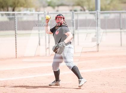Thumbnail 1 in San Pasqual Valley vs Tonopah Valley (Chandler Prep Softball Classic) photogallery.