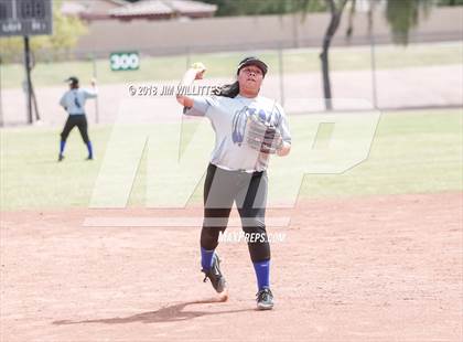 Thumbnail 2 in San Pasqual Valley vs Tonopah Valley (Chandler Prep Softball Classic) photogallery.