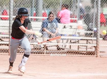 Thumbnail 2 in San Pasqual Valley vs Tonopah Valley (Chandler Prep Softball Classic) photogallery.