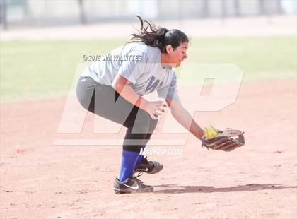 Thumbnail 2 in San Pasqual Valley vs Tonopah Valley (Chandler Prep Softball Classic) photogallery.