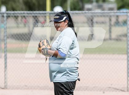 Thumbnail 3 in San Pasqual Valley vs Tonopah Valley (Chandler Prep Softball Classic) photogallery.