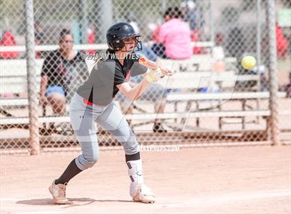 Thumbnail 2 in San Pasqual Valley vs Tonopah Valley (Chandler Prep Softball Classic) photogallery.