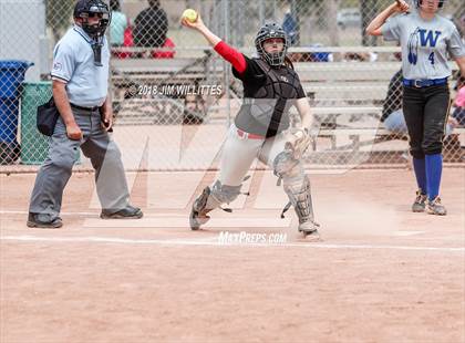 Thumbnail 2 in San Pasqual Valley vs Tonopah Valley (Chandler Prep Softball Classic) photogallery.