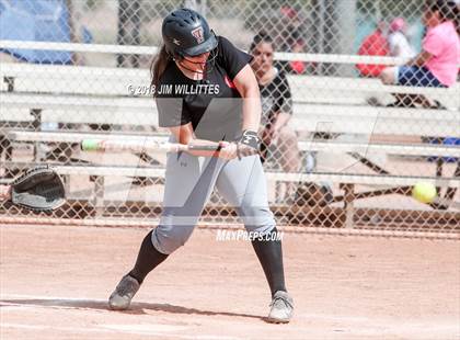 Thumbnail 2 in San Pasqual Valley vs Tonopah Valley (Chandler Prep Softball Classic) photogallery.