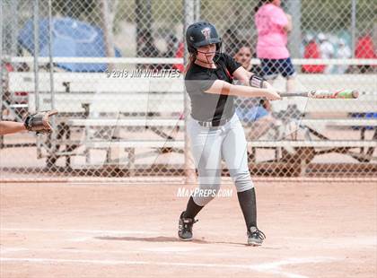 Thumbnail 2 in San Pasqual Valley vs Tonopah Valley (Chandler Prep Softball Classic) photogallery.