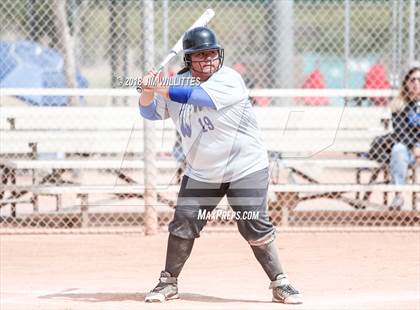 Thumbnail 3 in San Pasqual Valley vs Tonopah Valley (Chandler Prep Softball Classic) photogallery.