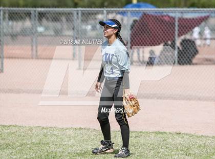 Thumbnail 1 in San Pasqual Valley vs Tonopah Valley (Chandler Prep Softball Classic) photogallery.
