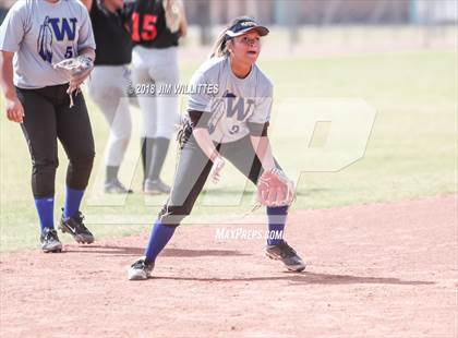 Thumbnail 3 in San Pasqual Valley vs Tonopah Valley (Chandler Prep Softball Classic) photogallery.