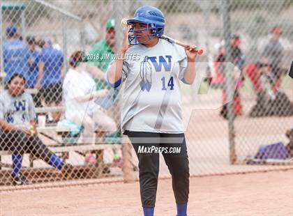 Thumbnail 3 in San Pasqual Valley vs Tonopah Valley (Chandler Prep Softball Classic) photogallery.