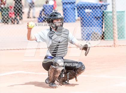 Thumbnail 2 in San Pasqual Valley vs Tonopah Valley (Chandler Prep Softball Classic) photogallery.