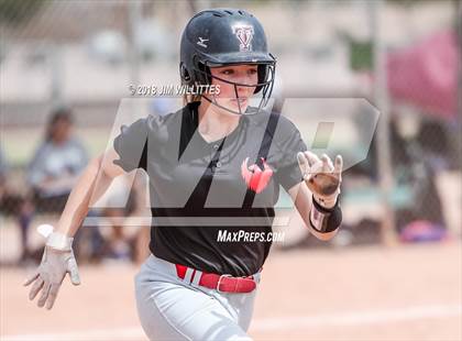 Thumbnail 3 in San Pasqual Valley vs Tonopah Valley (Chandler Prep Softball Classic) photogallery.